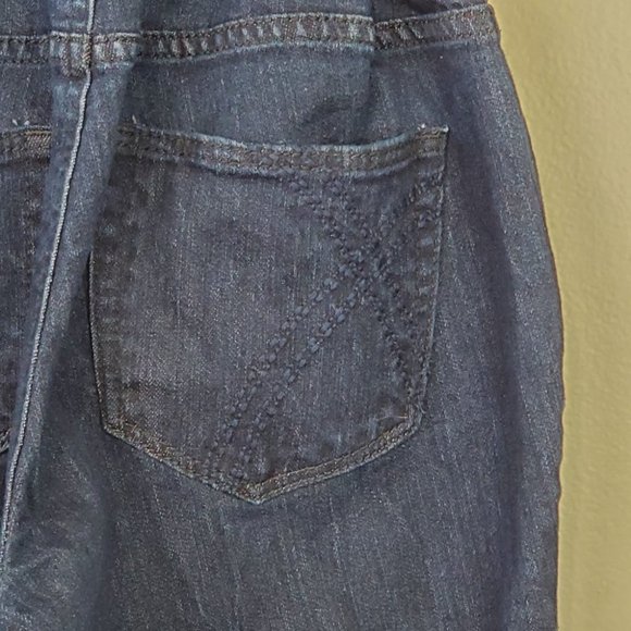 Oh Baby by Motherhood Maternity Crop Denim Jeans Secret Fit Belly Panel M (8-10) - Picture 5 of 11